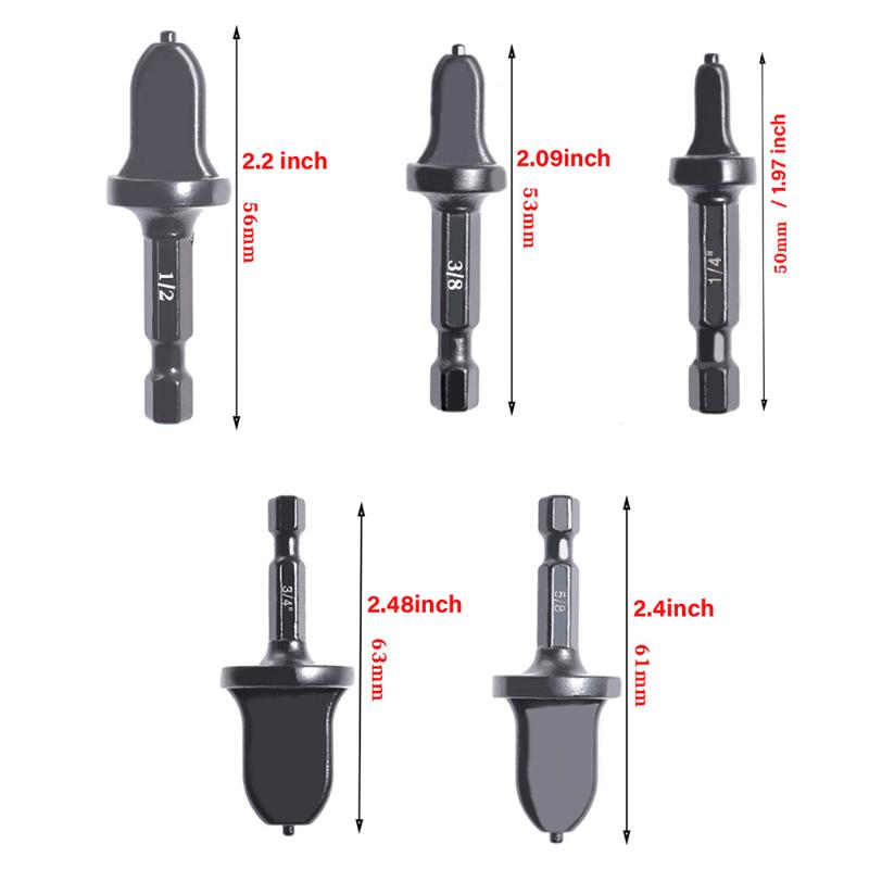 Professional Hand Tool Sets Hexagonal Handle Tube Expander HVAC 5pc 12 14 34 58 38 Inch Air Conditioner Conditioning Swaging