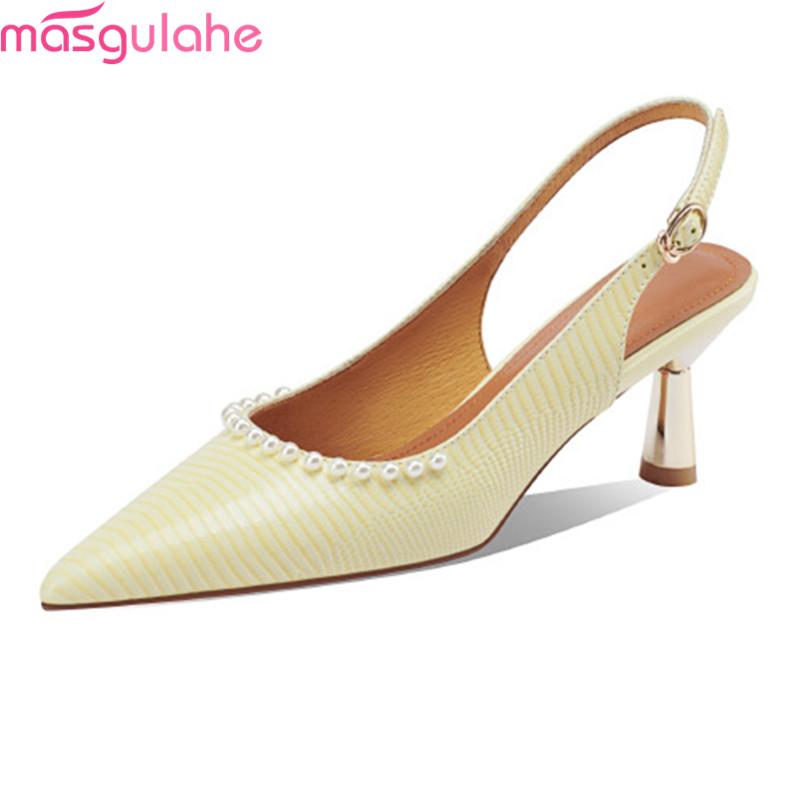 Masgulahe 2021 Summer Women Andals Genuine Leather High Heels Shoes Fashion Shallow Pointed Toe Party Dress Yellow Sandals, Black
Masgulahe 2021 Summer Women Andals Genuine Leather High Heels Shoes Fashion Shallow Pointed Toe Party Dress Yellow Sandals, Black