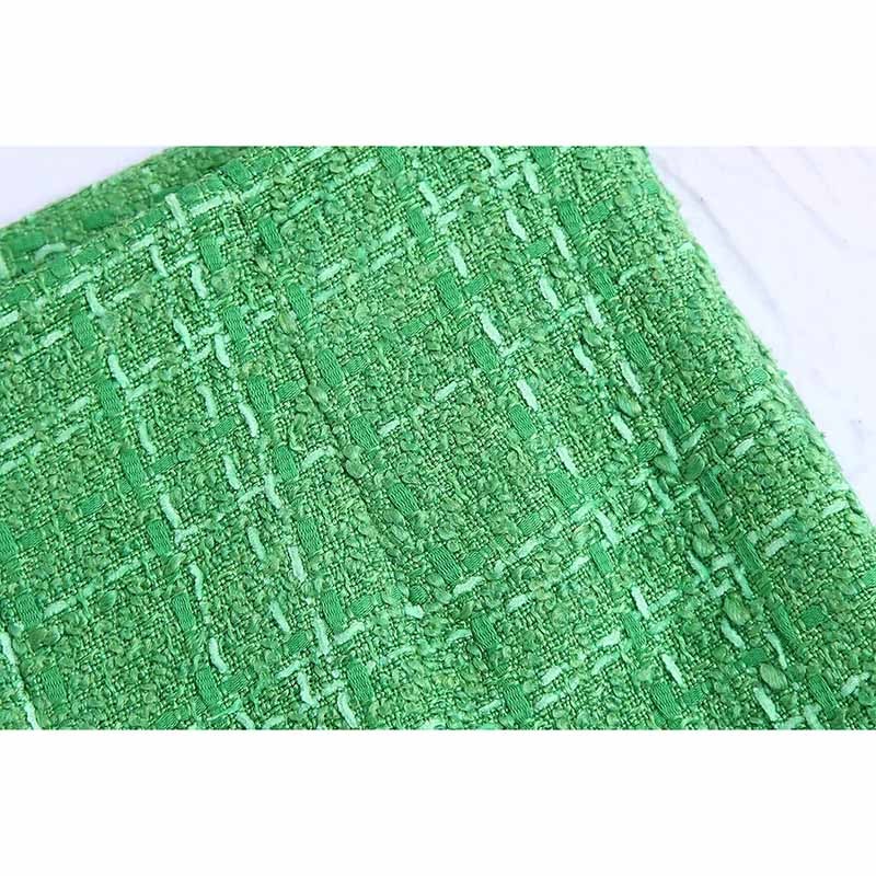 Pure Green Casual Women Shorts Matching with Blazer Spring-Autumn Modern For Suit Cultivate Morality Outwear 210521