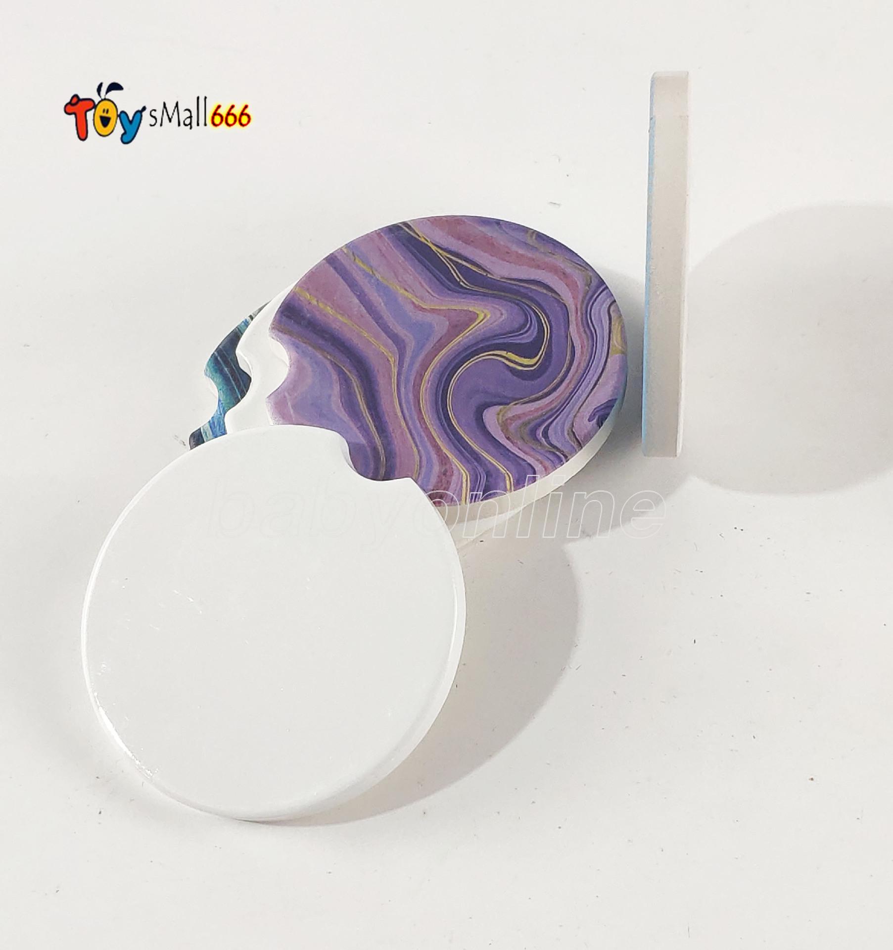 Sublimation Blank Car Ceramics Coasters Hot Transfer Printing Coaster Blank Consumables Materials DHL SXDC29