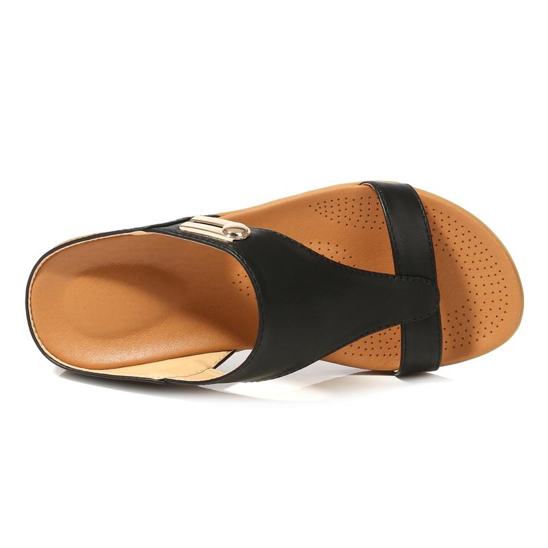 Arrivals Slippers Women Summer Wedge Sandals Woman Flip Flops Shoes Ladies Low Heel Platform Slides