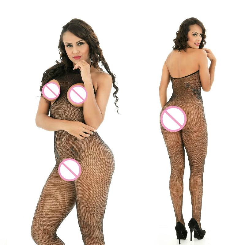 Bras Sets Exotic Sexy Crotchless Breast Exposing Net Lingerie Baby Doll Spandex Dress Juguetes Sexuales Fishnet Bodysuit, Black 
Bras Sets Exotic Sexy Crotchless Breast Exposing Net Lingerie Baby Doll Spandex Dress Juguetes Sexuales Fishnet Bodysuit, Black