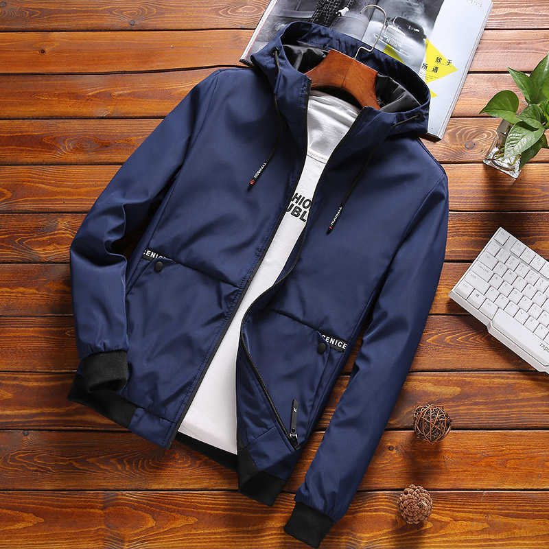 MANTLCONX Spring Men Oversized Hooded Jacket Coat 7XL 8XL Fashion Jacket Men's Hooded Casual Jackets Male Coat Thin Outwear 210818