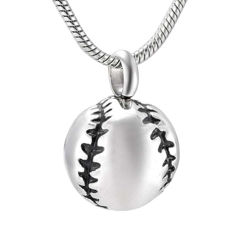 Pendant Necklaces Baseball Shape Urn Necklace For Ashes Stainless Steel Mini Cremation Jewelry Keepsake Women Men 4 Colors
Pendant Necklaces Baseball Shape Urn Necklace For Ashes Stainless Steel Mini Cremation Jewelry Keepsake Women Men 4 Colors