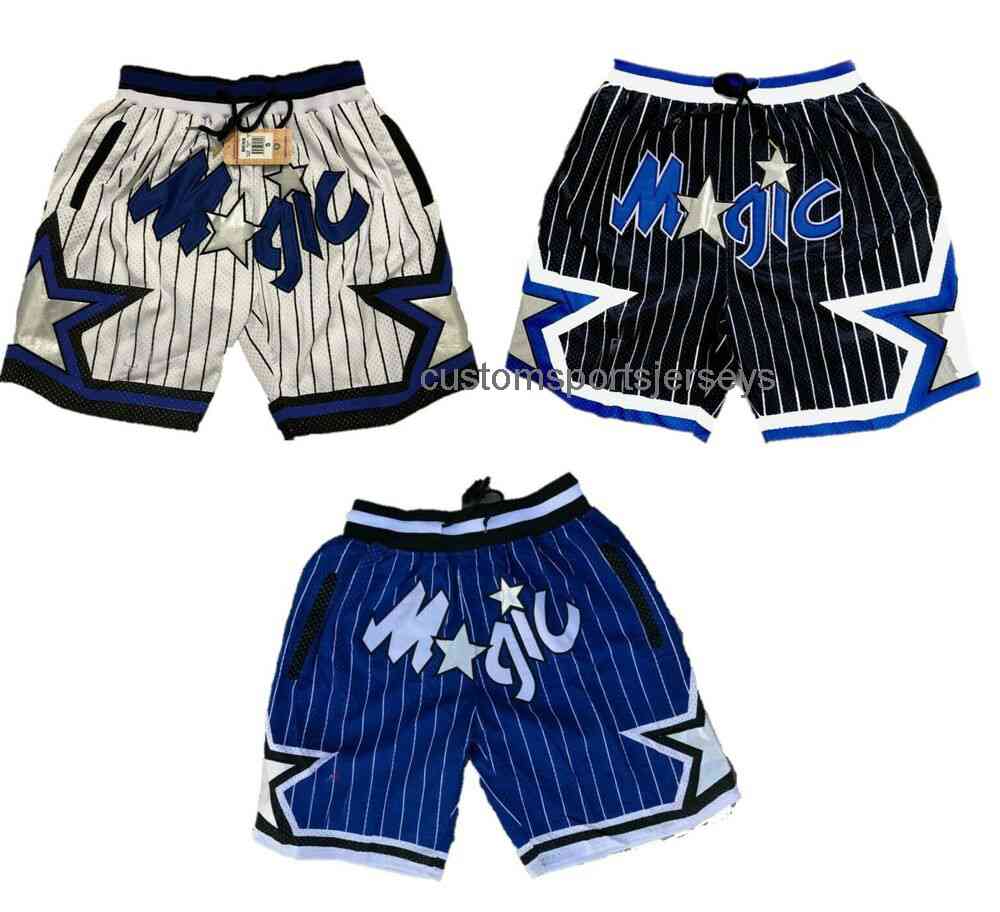 Men's Orlando Shorts Blue Black White All Stitched S,M,L,XL,XXL