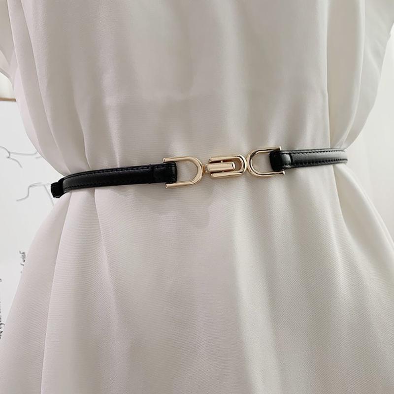 Belts Adjustable PU Leather Ladies Dress Skinny Thin Women Waist Strap Gold Color Buckle Female Pasek Damski, Black;brown
Belts Adjustable PU Leather Ladies Dress Skinny Thin Women Waist Strap Gold Color Buckle Female Pasek Damski, Black;brown