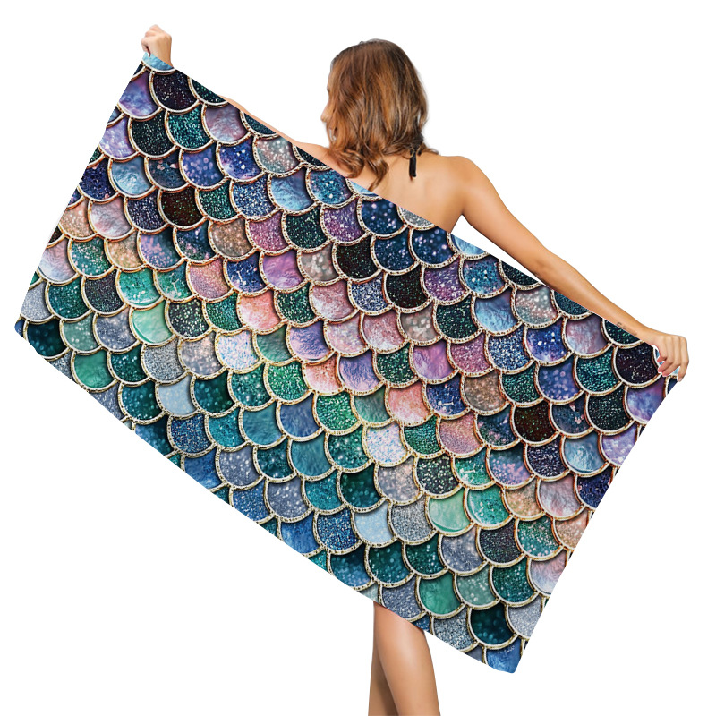 Mermaid Beach Towel Creative Printing Sunscreen Shawl Quick-drying Towels Women Swimming Wrap Printed Adult Bath 70*35CM ZYY970
Mermaid Beach Towel Creative Printing Sunscreen Shawl Quick-drying Towels Women Swimming Wrap Printed Adult Bath 70*35CM ZYY970