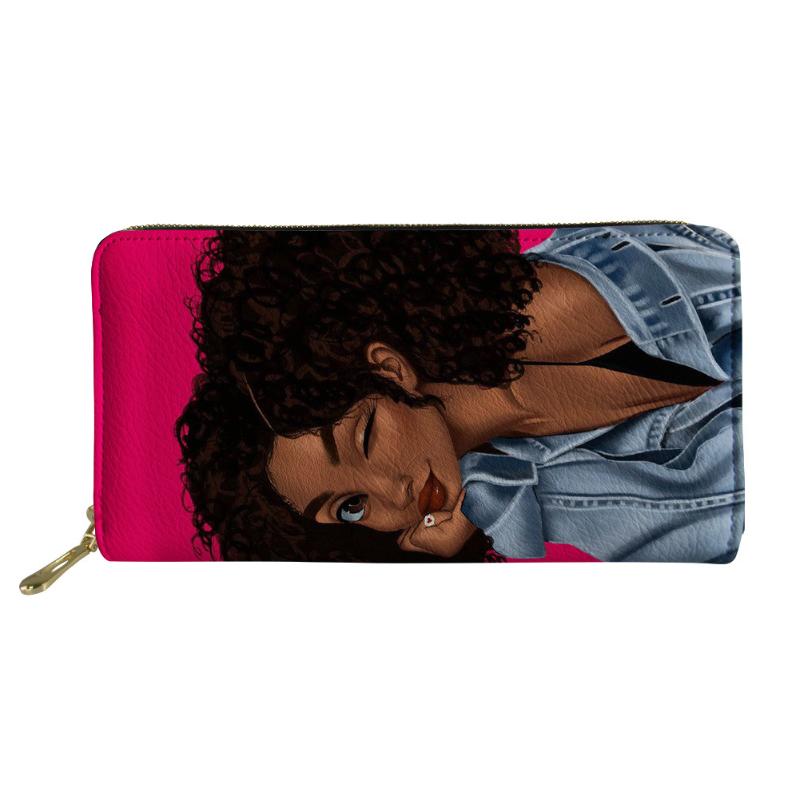 Wallets Ladies Wallet PU Leather Zipper Long Pattern African Girl Multi-card Position Hand Fashion Coin Purse, Red;black
Wallets Ladies Wallet PU Leather Zipper Long Pattern African Girl Multi-card Position Hand Fashion Coin Purse, Red;black