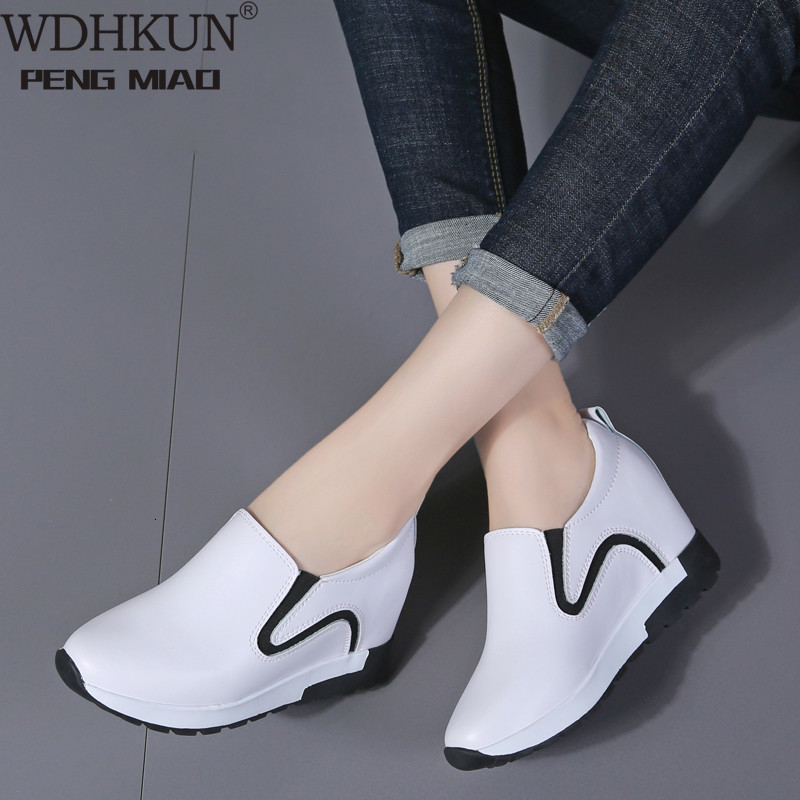 Dress Shoes Autumn Women Sneakers Platform Genuine Leather Casual Slip on Creepers Walking PK59, Black kl.l.t955
Dress Shoes Autumn Women Sneakers Platform Genuine Leather Casual Slip on Creepers Walking PK59, Black kl.l.t955