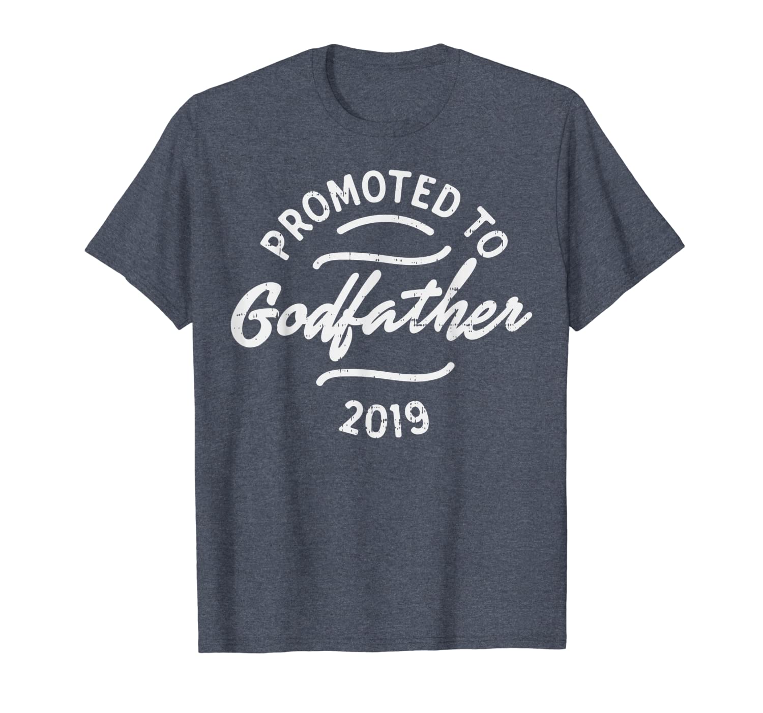 promoted to godfather 2019 shirt godparent announcement gift, White;black