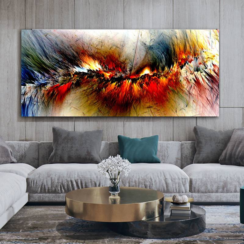 Abstract Clouds Painting Modern Home Decor Wall Art Pictures For Living Room Canvas Prints Colorful Posters And Prints Frameless
