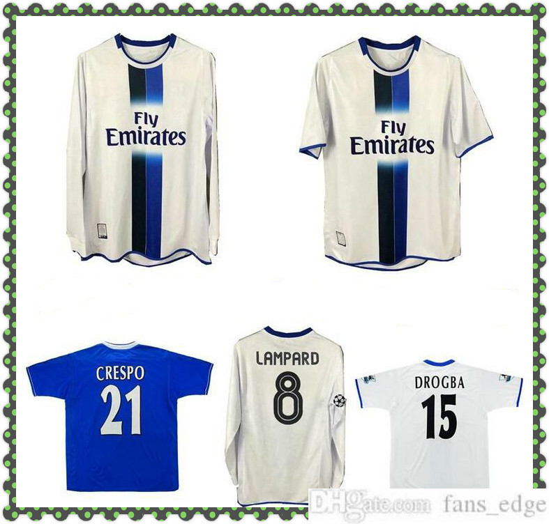 2003 2005 LAMPARD GUDJOHNSEN VERON Mutu Drogba Crespo Hasselbaink Zola retro soccer jersey 03 05 TERRY ROBBEN classic vintage football shirt, Black;yellow
2003 2005 LAMPARD GUDJOHNSEN VERON Mutu Drogba Crespo Hasselbaink Zola retro soccer jersey 03 05 TERRY ROBBEN classic vintage football shirt, Black;yellow