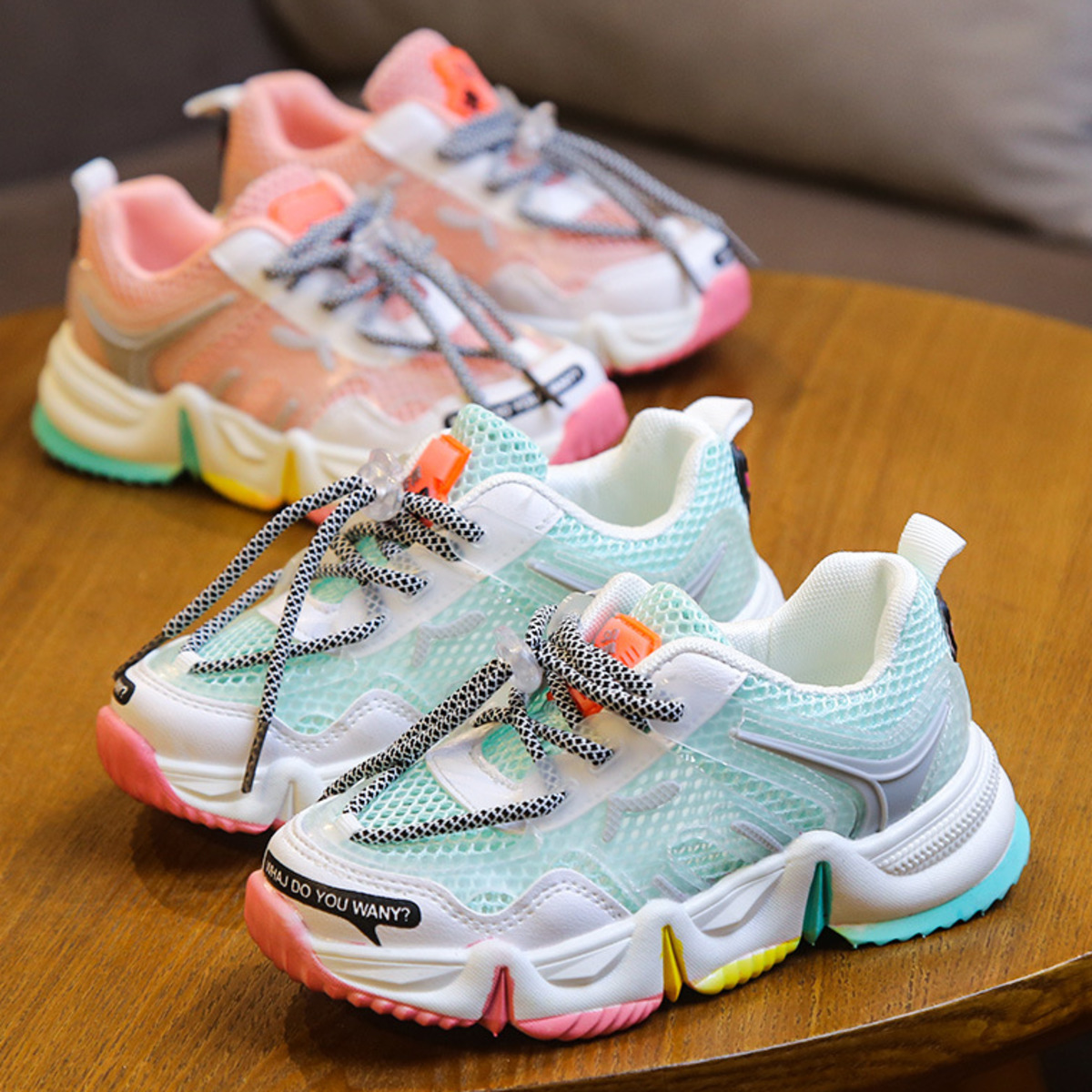 Rainbow Kids sport Shoes For Girls Sneakers Students Breathable Mesh Children Shoes Spring Girls Sneakers Light Shoes Boys 201128, Blue
Rainbow Kids sport Shoes For Girls Sneakers Students Breathable Mesh Children Shoes Spring Girls Sneakers Light Shoes Boys 201128, Blue