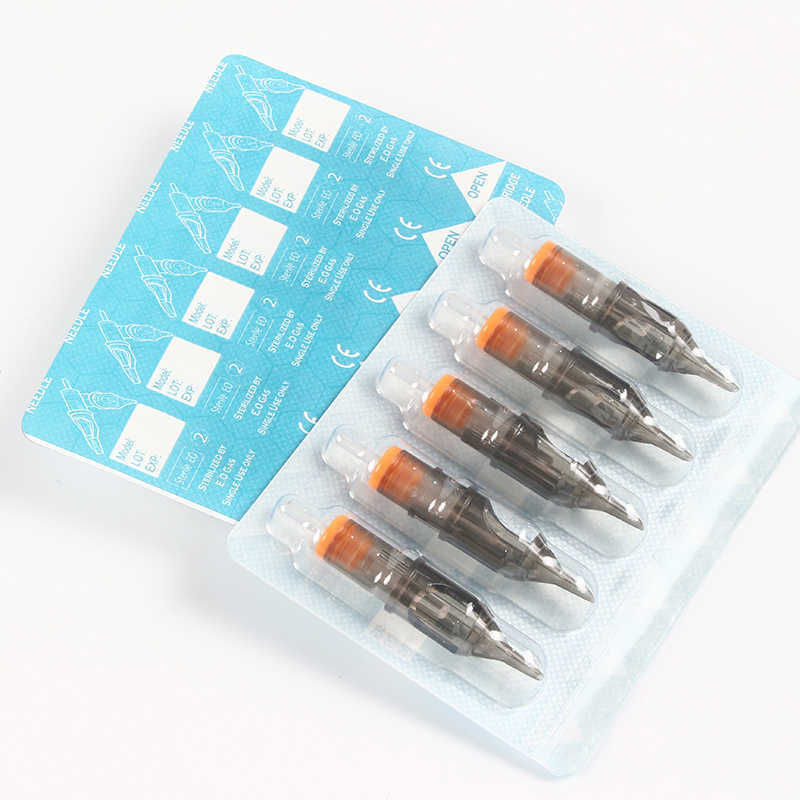 20PCs Disposable tattoo cartridge needle Tattoo body Makeup 1RL/5RL/7RL/9RL needles for Machine 210608