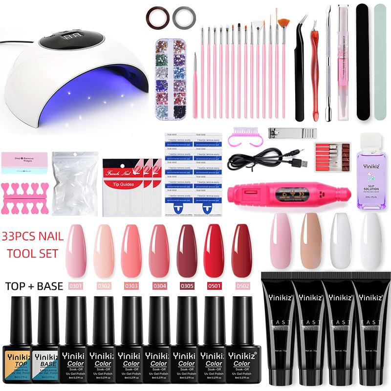 Nail Gel UV Poly Extension Kit All For Manicure Set Acrylic Solution UV/LED Building Polish Art Design, Red;pink
Nail Gel UV Poly Extension Kit All For Manicure Set Acrylic Solution UV/LED Building Polish Art Design, Red;pink