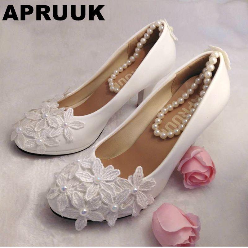 Women Wedding Shoes White Lace Bridal Party Pumps Female Ladies Beading Anklet Sweet Proms Dress, Black
Women Wedding Shoes White Lace Bridal Party Pumps Female Ladies Beading Anklet Sweet Proms Dress, Black