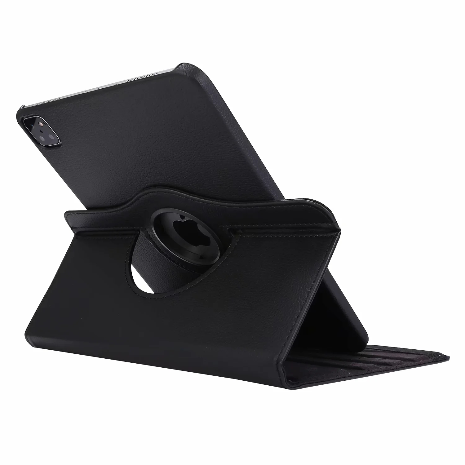 360° Rotation Tablet Cases for iPad Pro 129inch 3rd4th Gen Litchi Texture PU Leather Flip Kickstand Cover with Multi View An