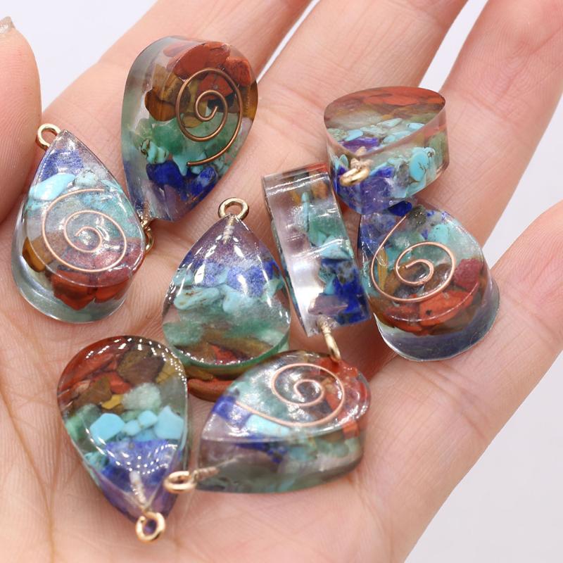 Other 1pcs Natural Stone Resin Water Drop Pendant For Woman Jewelry MakingDIY Necklace Earring Accessories Reiki Healing Gift Decorate
Other 1pcs Natural Stone Resin Water Drop Pendant For Woman Jewelry MakingDIY Necklace Earring Accessories Reiki Healing Gift Decorate