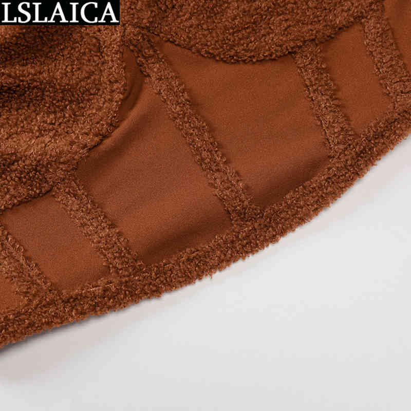Style Trousers Deep V Top Lamb Cashmere 2 Piece Sets Elastic Waist Slim Pullover Casual Solid Color Roupas Femininas 210520