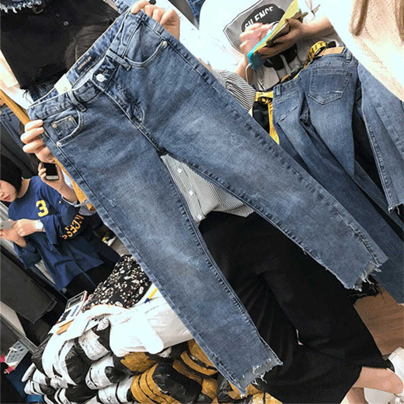 Streetwear High Waist Women's Fashion Jeans Woman Girl Women Pants Trousers Female Jean Femme Denim Baggy Ripped Mom 210809