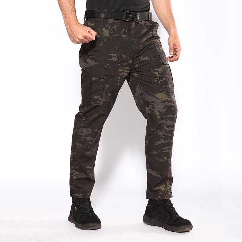 Men's Quick-Dry Tactical Pants Lightweight Waterproof Outdoor Hiking Mountain With Elastic Waistband