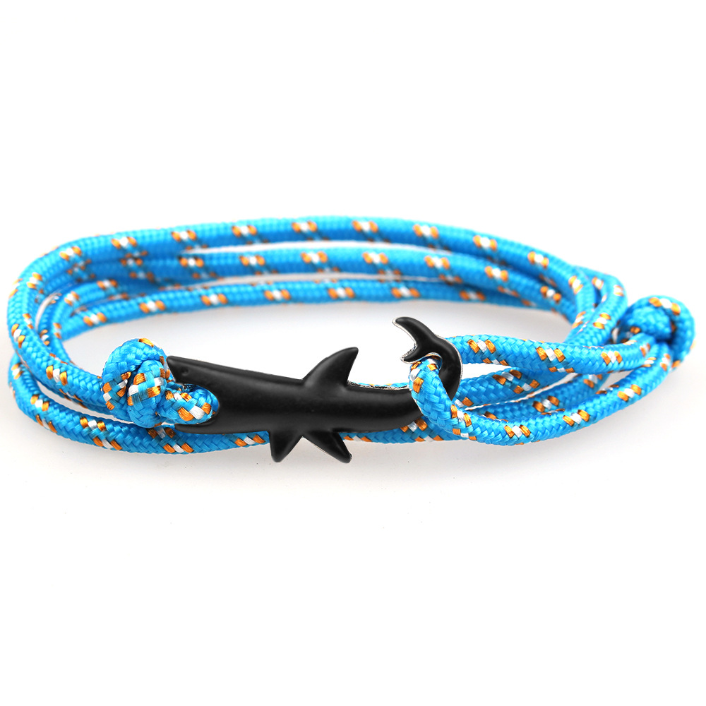 Black Shark Rope Bracelets For Women Men Anchor Bracelet Tom-Hopes Ocean Jewelry Pulseira Masculina от DHgate WW