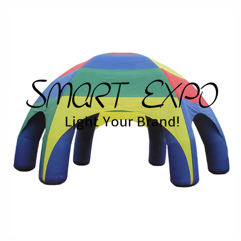Spider Tent Inflatable Canopy Dia4xH3.5m with Custom Printing Base Blower