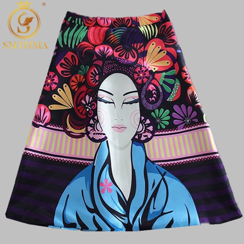 Women Patterns Skirt Fashion Satin Runway Vintage Retro Rose Floral Print Pleated 210520, Picture color
Women Patterns Skirt Fashion Satin Runway Vintage Retro Rose Floral Print Pleated 210520, Picture color