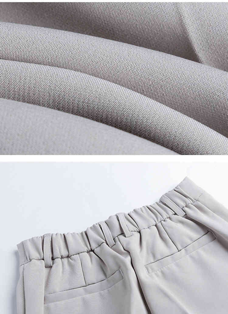 IEFB Korean Streetwear Suit Pants Spring Men's Non Iron Slim Back Elastic Waist Ankle-length Pants For Male 9Y5541 210524