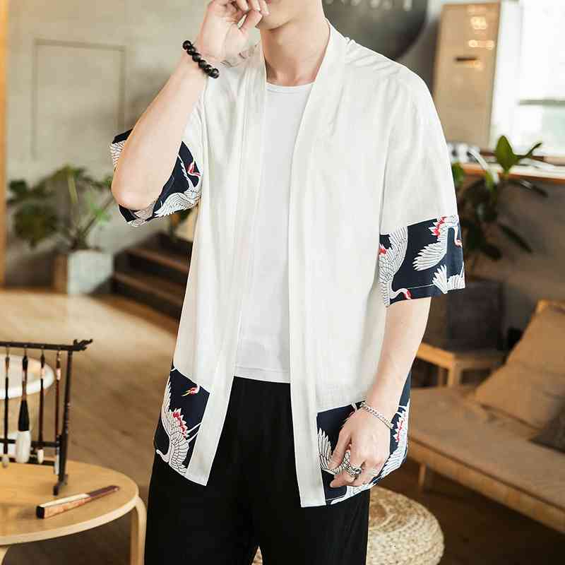Men's Casual Shirts Japanese kimono cardigan men haori yukata male samurai costume clothing jacket mens shirt KK001 2GLQ, 1# shoe box
Men's Casual Shirts Japanese kimono cardigan men haori yukata male samurai costume clothing jacket mens shirt KK001 2GLQ, 1# shoe box
