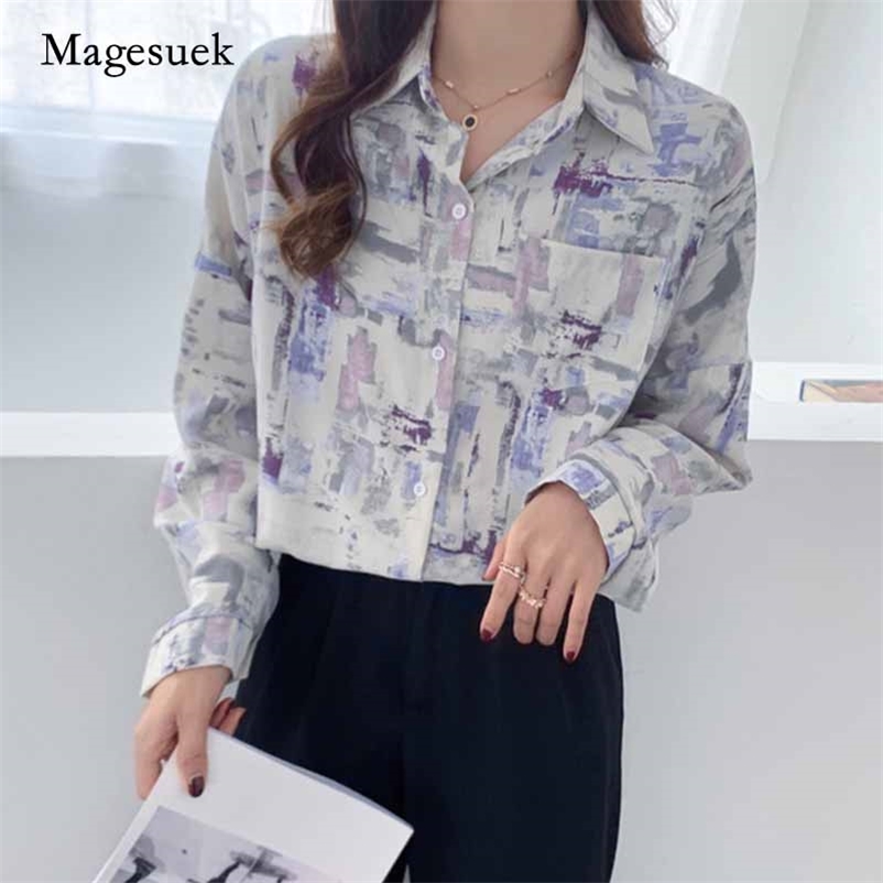 Korean Fashion Painting Printed Chiffon Blouse Autumn Vintage Long Sleeve Women' Single Breasted Shirts Women 11139 210518, Apricot
Korean Fashion Painting Printed Chiffon Blouse Autumn Vintage Long Sleeve Women' Single Breasted Shirts Women 11139 210518, Apricot