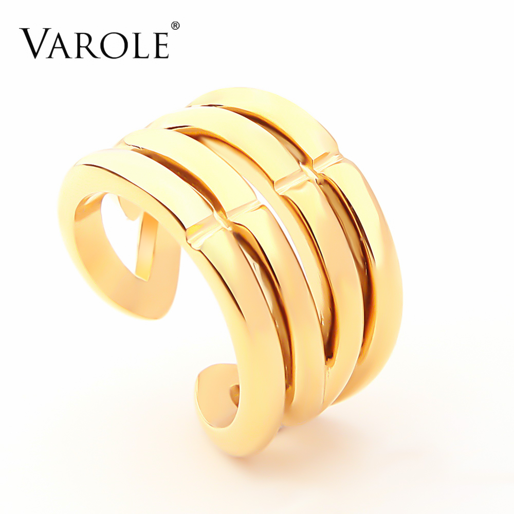 VAROLE Punk Hollow Ring Gold Color Big Minimalist Rings For Women Fashion Jewelry Party Anillos Gifts
VAROLE Punk Hollow Ring Gold Color Big Minimalist Rings For Women Fashion Jewelry Party Anillos Gifts