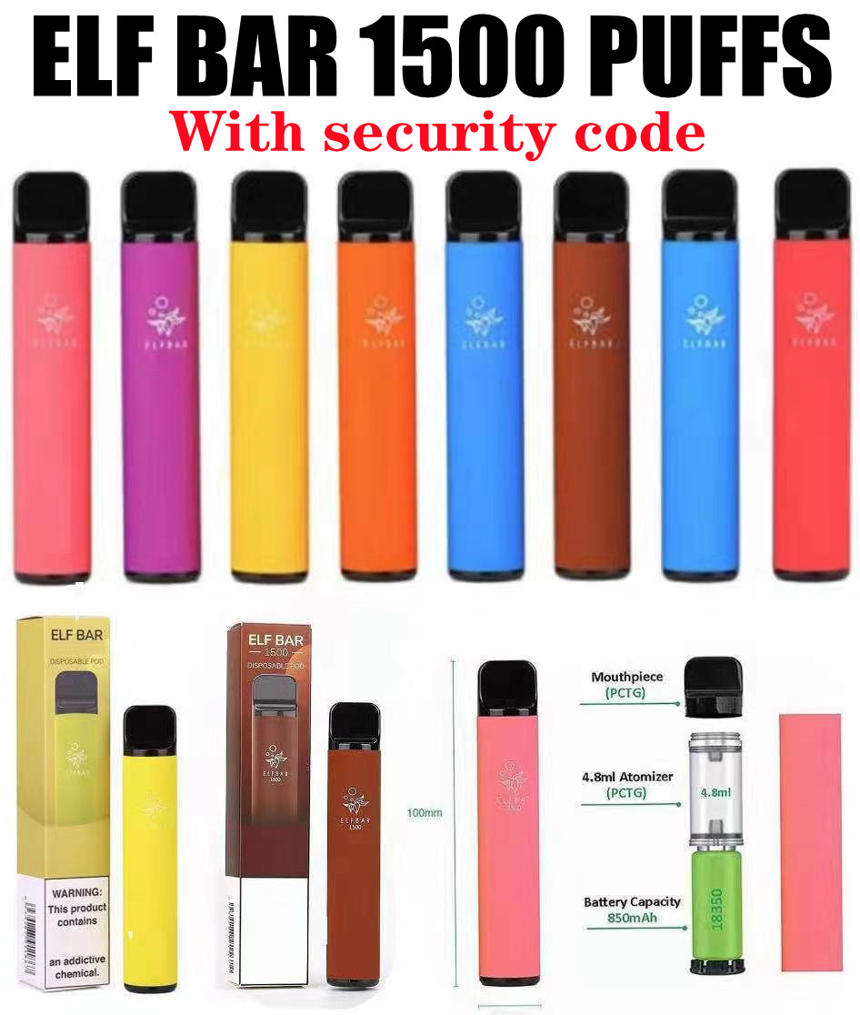 Elf Bar 20 colors Disposable Vapes E Cigarettes Pod Device 1500 Puffs 850mAh Battery 4.8ml Prefilled Cartridge Vape Vs Puff Plus XXL connpod
Elf Bar 20 colors Disposable Vapes E Cigarettes Pod Device 1500 Puffs 850mAh Battery 4.8ml Prefilled Cartridge Vape Vs Puff Plus XXL connpod