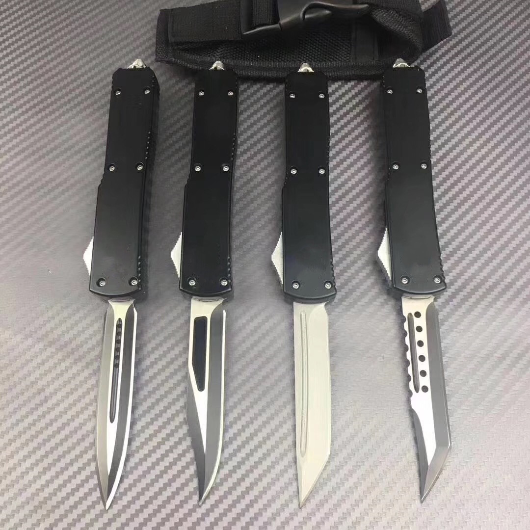 Tactical Automatic Knives High quality D2 Steel Blade Black T6061 Aerial Aluminum Shank camping outdoor survival hunting Self-defense Knife
Tactical Automatic Knives High quality D2 Steel Blade Black T6061 Aerial Aluminum Shank camping outdoor survival hunting Self-defense Knife