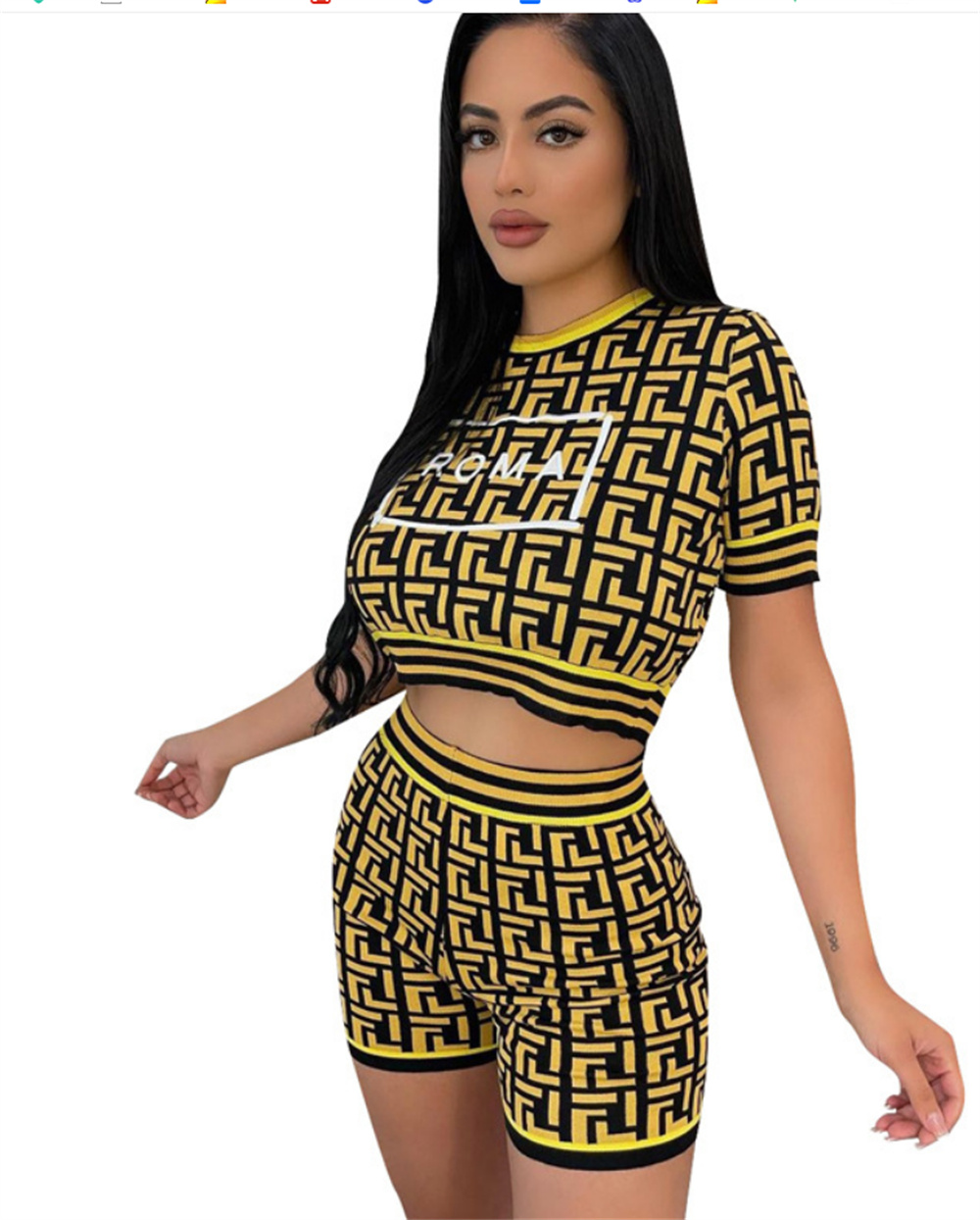 Women' Tracksuits designer Fashion Womens Sports Suit Daily Tops and Pants Lady Striped Print Autumn summer Jumpsuit 2 Pieces Outfits Sport Sweatsuit S6Q7, Red flogo3
Women' Tracksuits designer Fashion Womens Sports Suit Daily Tops and Pants Lady Striped Print Autumn summer Jumpsuit 2 Pieces Outfits Sport Sweatsuit S6Q7, Red flogo3