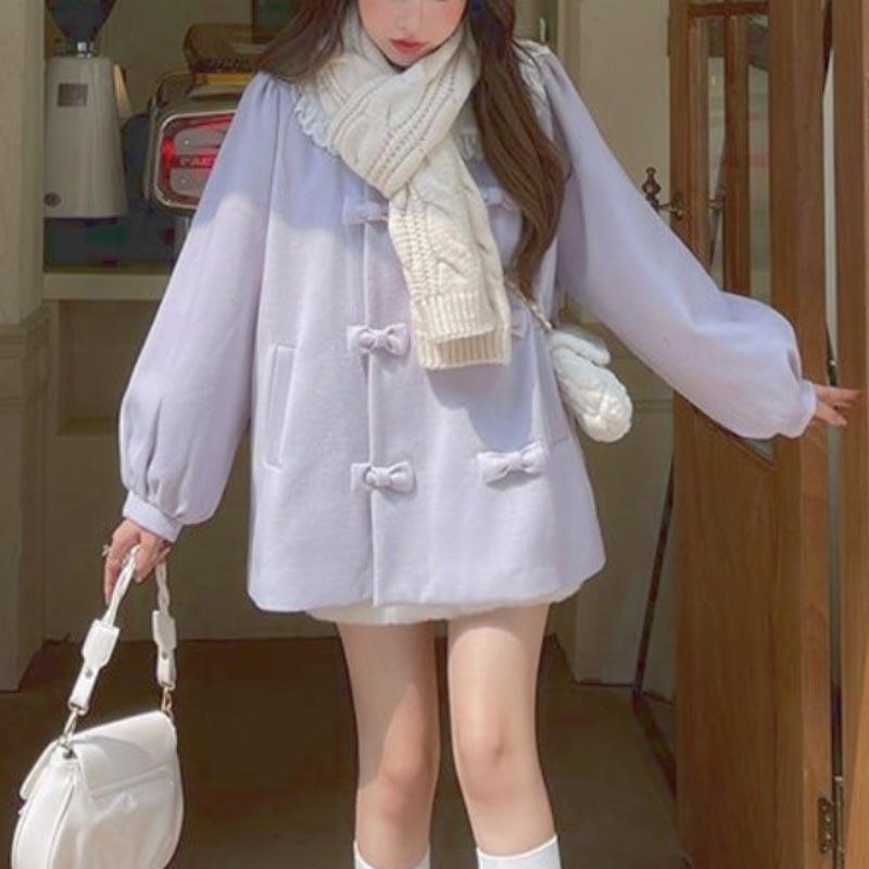 Women' Wool & Blends 2021 Japanese Winter Warm Coat Women Female Korean Fashion Thick Patchwork Loose Loilta Outwear Sweet Jacket Femme, Purple
Women' Wool & Blends 2021 Japanese Winter Warm Coat Women Female Korean Fashion Thick Patchwork Loose Loilta Outwear Sweet Jacket Femme, Purple
