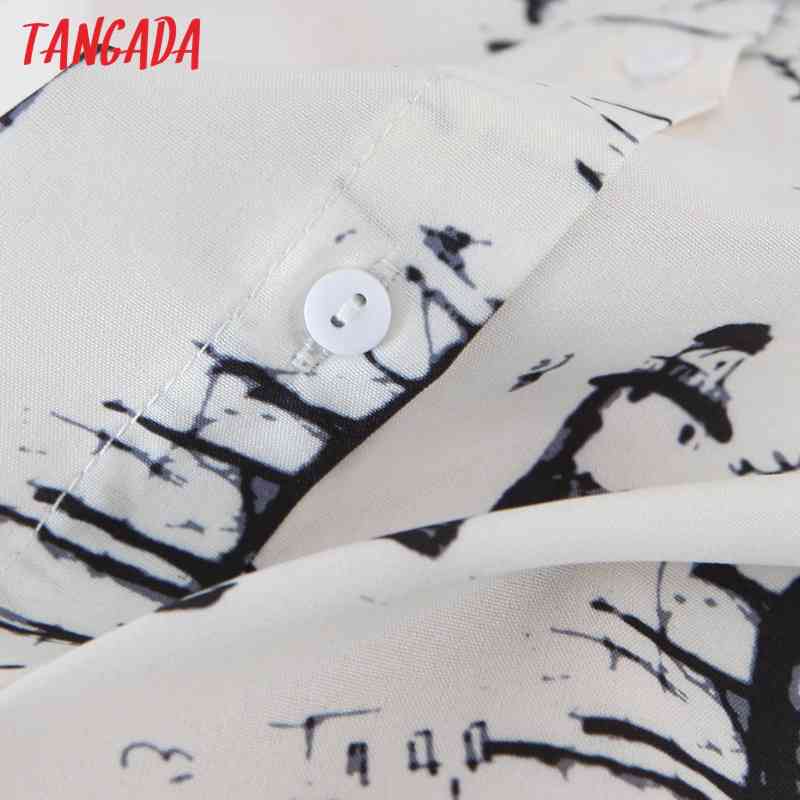 Spring Women Print Blouse Long Sleeve Chic Female Office Lady Shirt Blusas Femininas SL550 210416