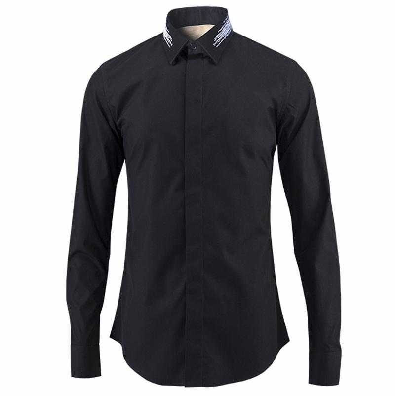Minglu Men Shirt Design Mens Dress Shirts Slim Fit Long Sleeve Chemise Homme Formal Social Plus Size 4XL Men's Casual