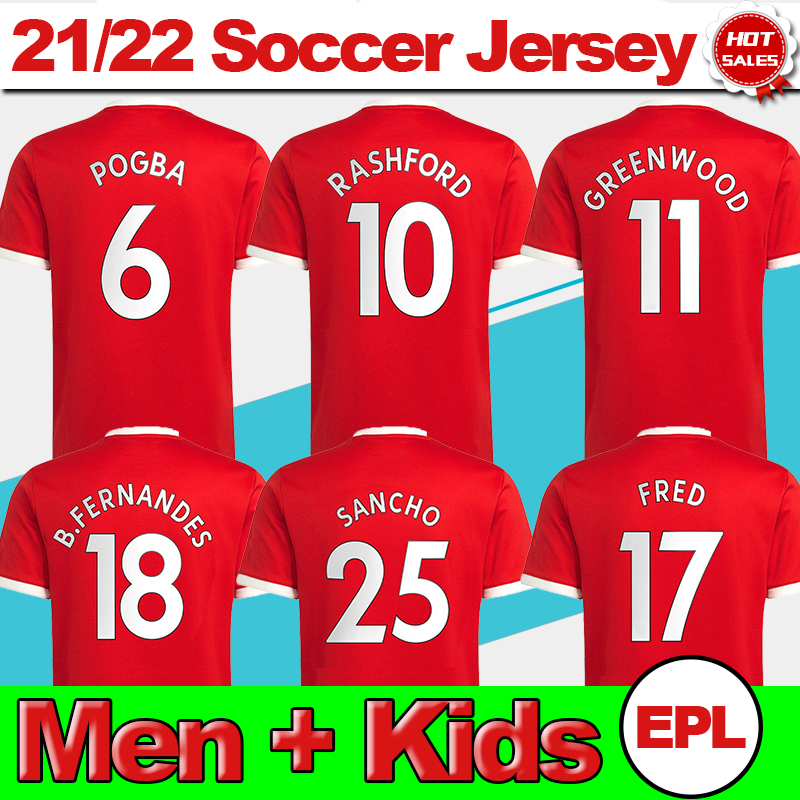 #25 SANCHO Home Red Soccer Jersey 2021/2022 #11 GREENWOOD #18 B.FERNANDES Men Adult Soccer Shirt 21/22 #10 RASHFORD #6 POGBA #14 LINGARD football Uniform Kids Kit, No name no number
#25 SANCHO Home Red Soccer Jersey 2021/2022 #11 GREENWOOD #18 B.FERNANDES Men Adult Soccer Shirt 21/22 #10 RASHFORD #6 POGBA #14 LINGARD football Uniform Kids Kit, No name no number