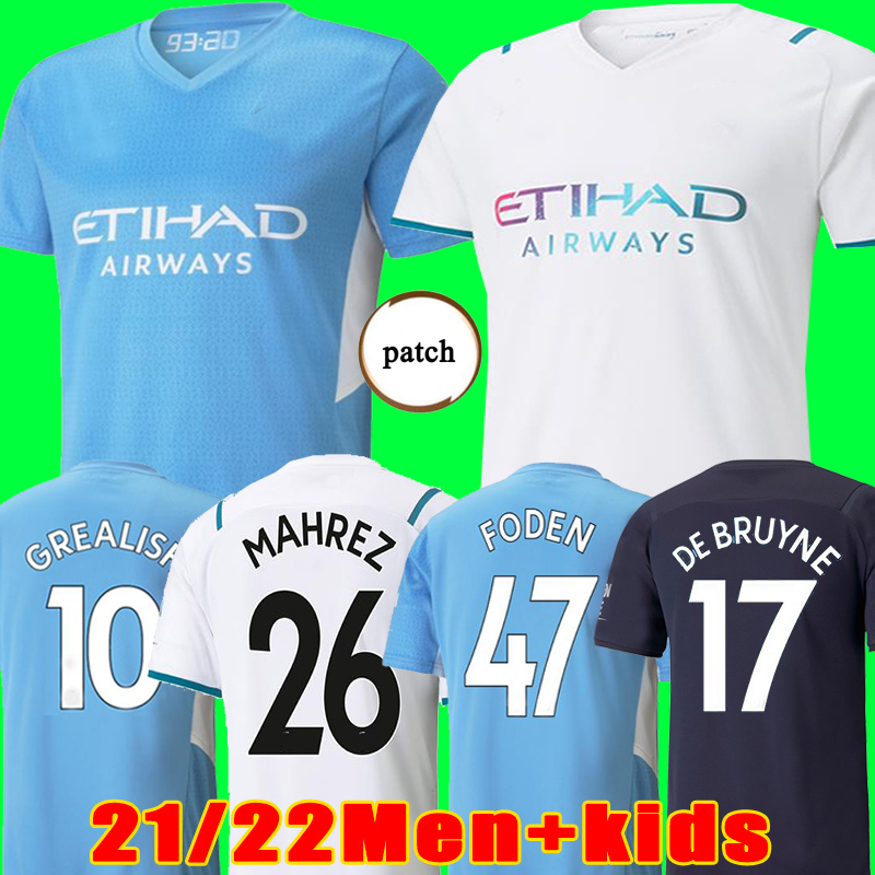 21 22 soccer jersey MAN GREALISH CITY STERLING FERRAN DE BRUYNE FODEN 2021 2022 football shirts men + kids kit sets uniform, 21/22 3rd men+patch2
21 22 soccer jersey MAN GREALISH CITY STERLING FERRAN DE BRUYNE FODEN 2021 2022 football shirts men + kids kit sets uniform, 21/22 3rd men+patch2