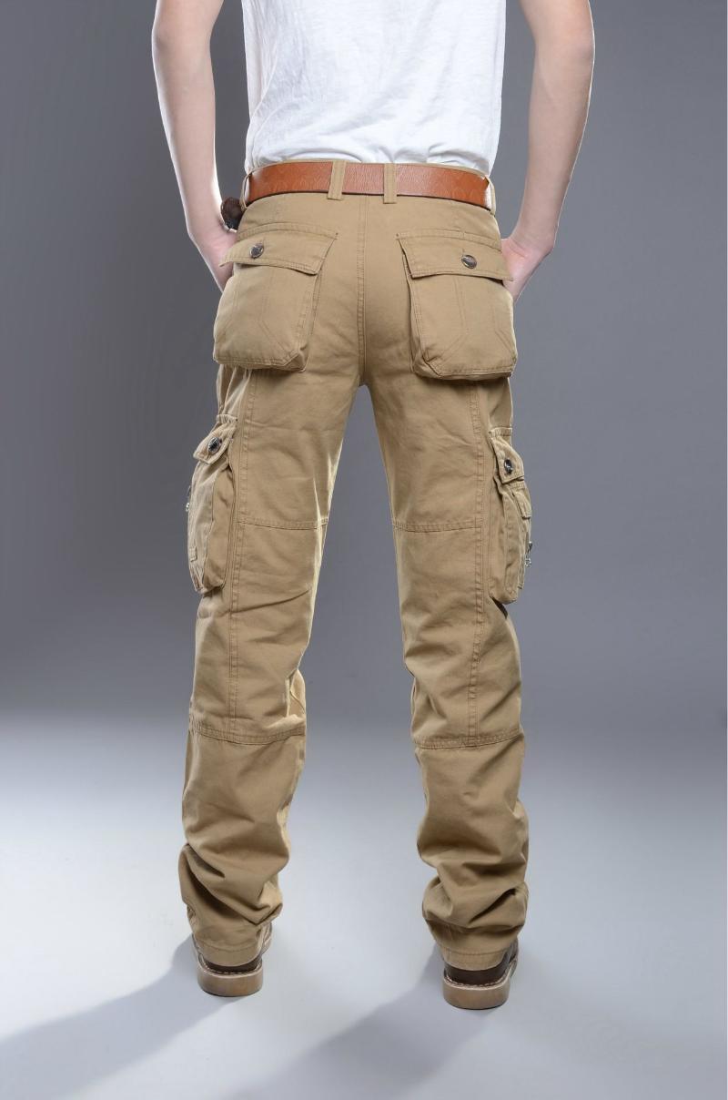 Men Cargo Pants Camouflage Trousers Multiple Pockets Outdoor For Man More Colors Men's