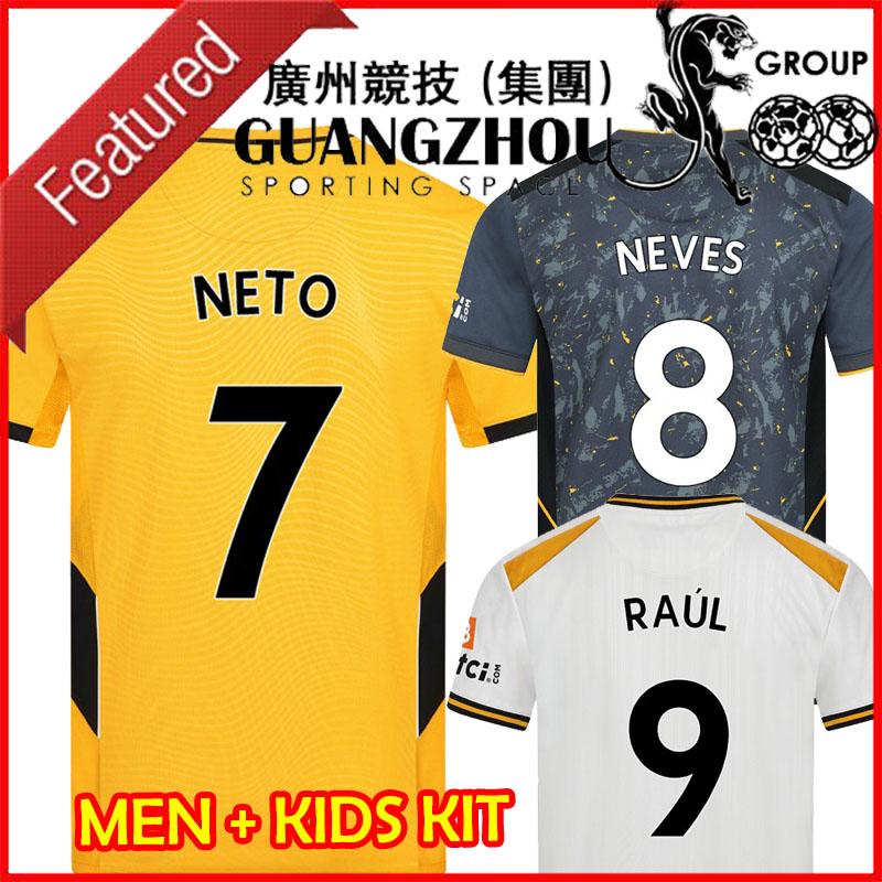 2021 2022 Wolves Soccer Jerseys Home Away Third 3rd ADAMA SEMEDO PODENCE FABIO SILVA Wolverhamptones Football Wanderers Shirt Men Kids Kits RAUL NETO NEVES MOUTINHO