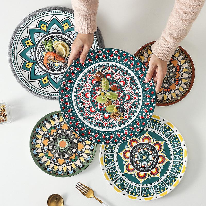 Dishes & Plates Nordic Style Ceramic Round Plate Steak Western Tray High-quality Bar Display Background Handmade Art Kitchen Tableware
Dishes & Plates Nordic Style Ceramic Round Plate Steak Western Tray High-quality Bar Display Background Handmade Art Kitchen Tableware