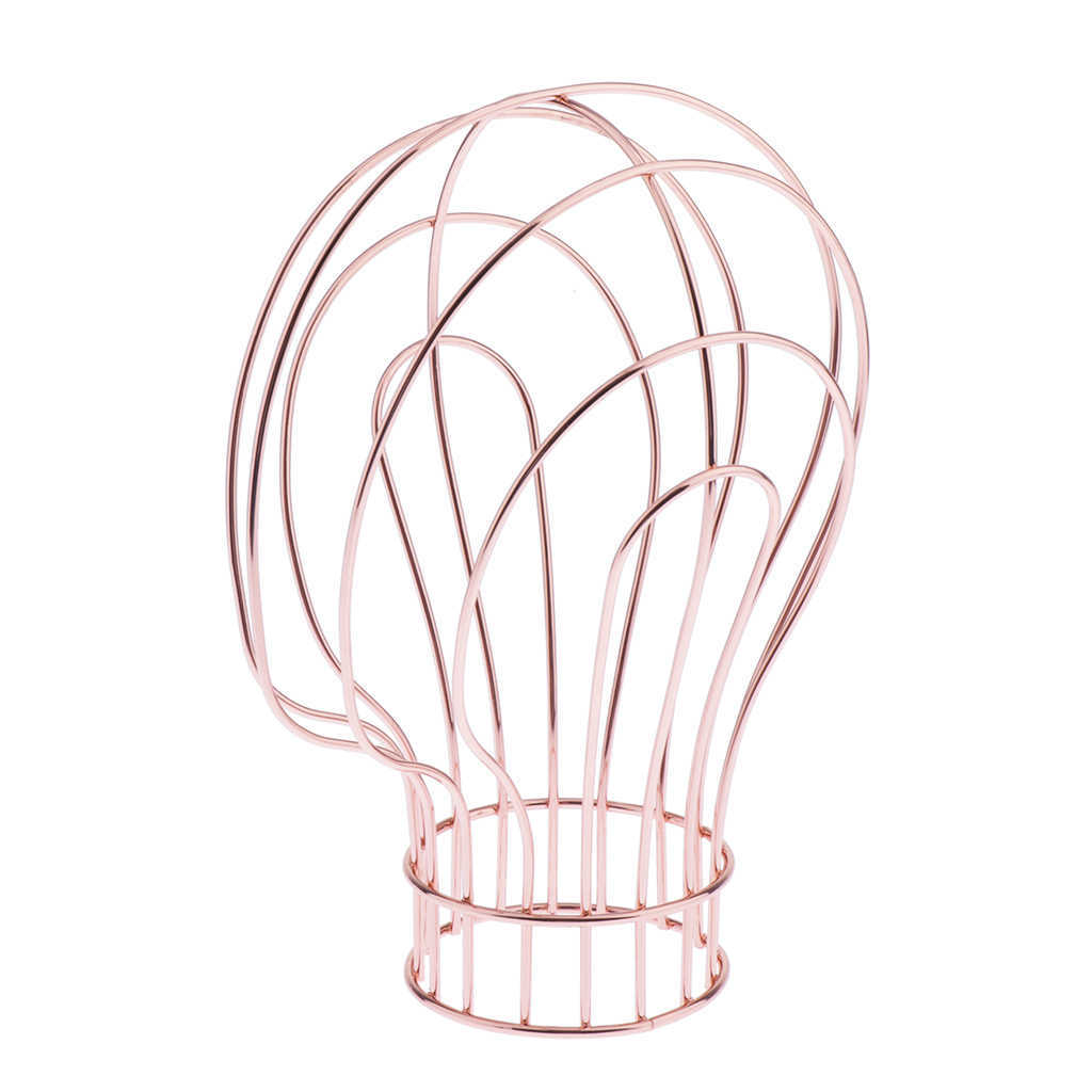 Freestanding Wire Mannequin Head Hat Stand/ Hat Rack / Wig Holder Storage Display Stand Metal Wig Stands Wig Head Holder 211013