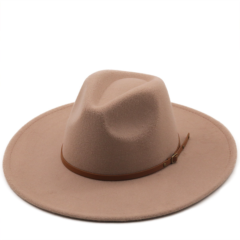 Classical Wide Brim Porkpie Fedora Hat Camel Black Men Women Crushable Winter cap Derby Wedding Church Jazz Hats aa11