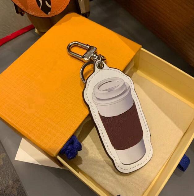 Luxurys Coffee Cup Key Ring Letter Printing Keychains Metal Buckle Handmade Unisex High Quality Men Women Pendant key case Accessories
Luxurys Coffee Cup Key Ring Letter Printing Keychains Metal Buckle Handmade Unisex High Quality Men Women Pendant key case Accessories