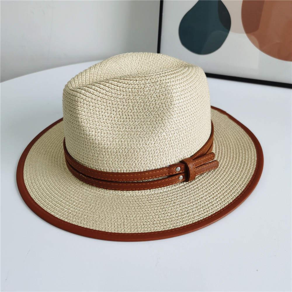 Wide Brim Hats Fedora Women Solid Ribbon Band Formal Dress Wedding Jazz Caps Classic Red Green White Felted Spring Men