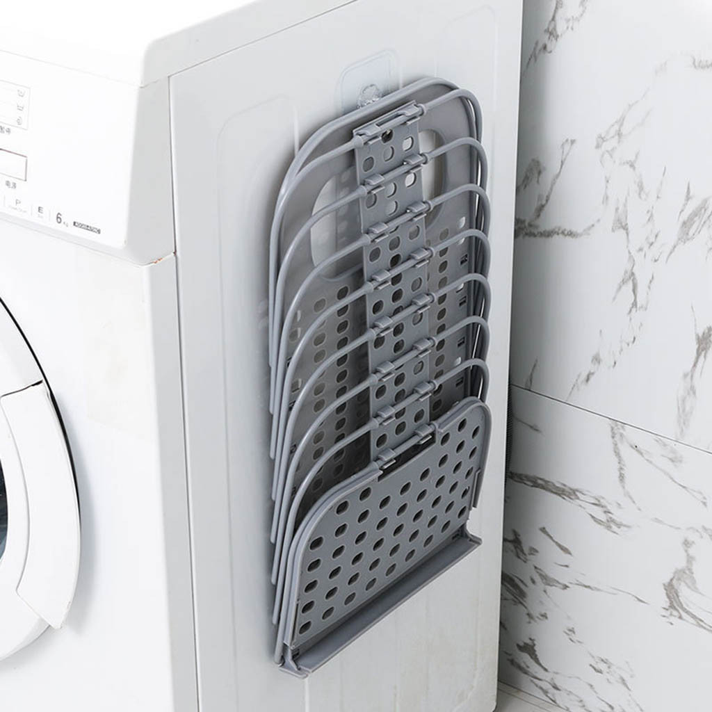 Folding laundry basket dirty clothes storage laundry bag basket washing house organizing portable space with handle cloth at home