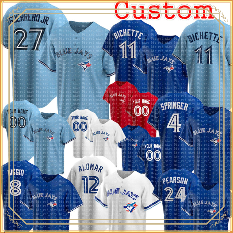 Vladimir Guerrero Jr. Bo Bichette George Springer Jersey Cavan Biggio Joe Carter Nate Pearson Roberto Marcus 98898989, Blue;black
Vladimir Guerrero Jr. Bo Bichette George Springer Jersey Cavan Biggio Joe Carter Nate Pearson Roberto Marcus 98898989, Blue;black