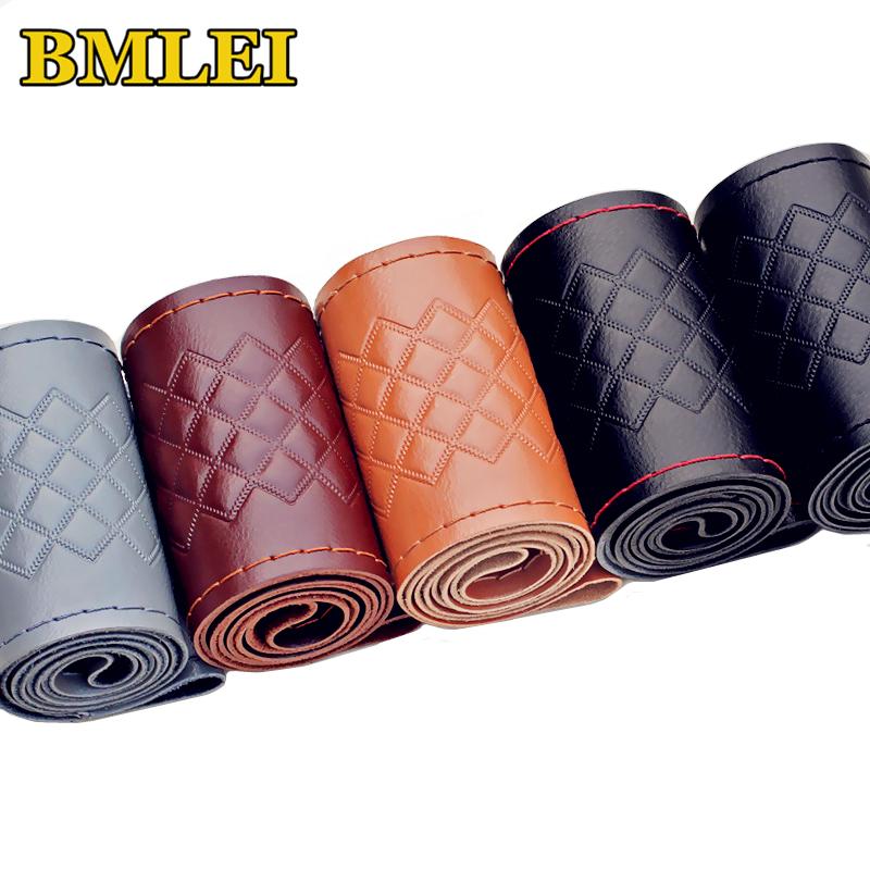 Steering Wheel Covers Braid On Car Cover With Needles And Thread Genuine Leather Diameter 38cm Auto Accessories
Steering Wheel Covers Braid On Car Cover With Needles And Thread Genuine Leather Diameter 38cm Auto Accessories